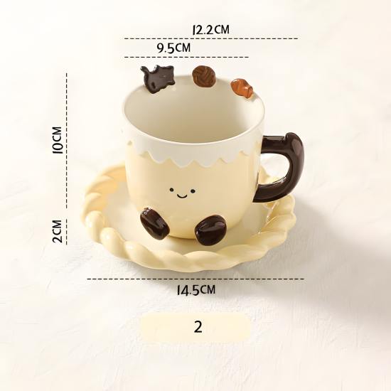 Porcelain Mug & Saucer